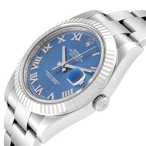 rolex datejust ii blau index|rolex datejust blue dial price.